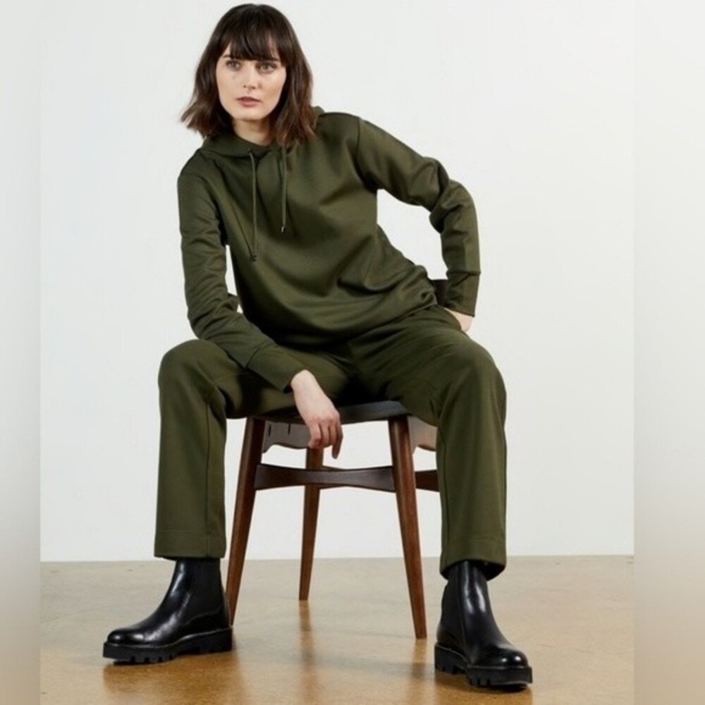 Ted Baker Vveria Relaxed Side Trim Jogger in khaki Ted size 1-US size 4 - Picture 6 of 16